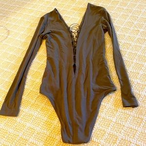 Leotard lace up